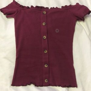 Aeropostale Off the Shoulder Top